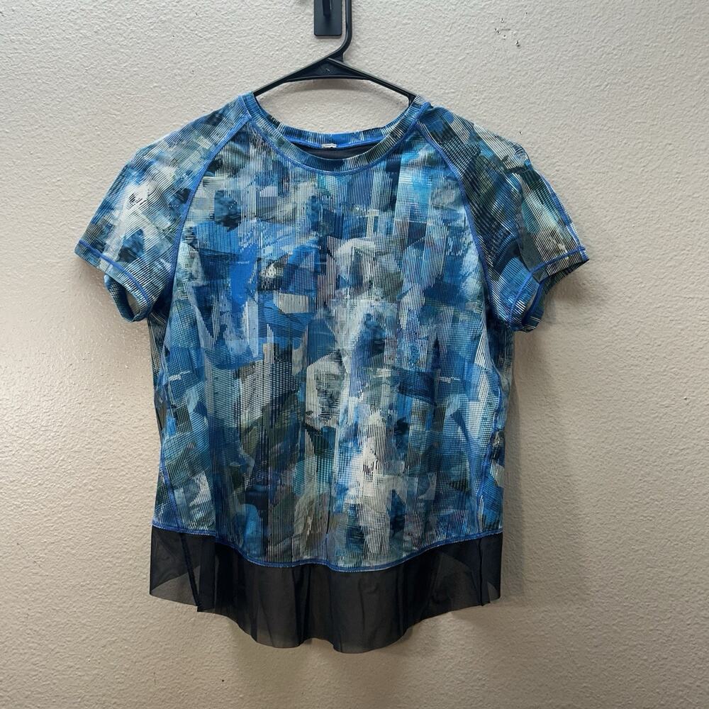 Lululemon Quick Pace Split Open Back Athletic Top… - image 2